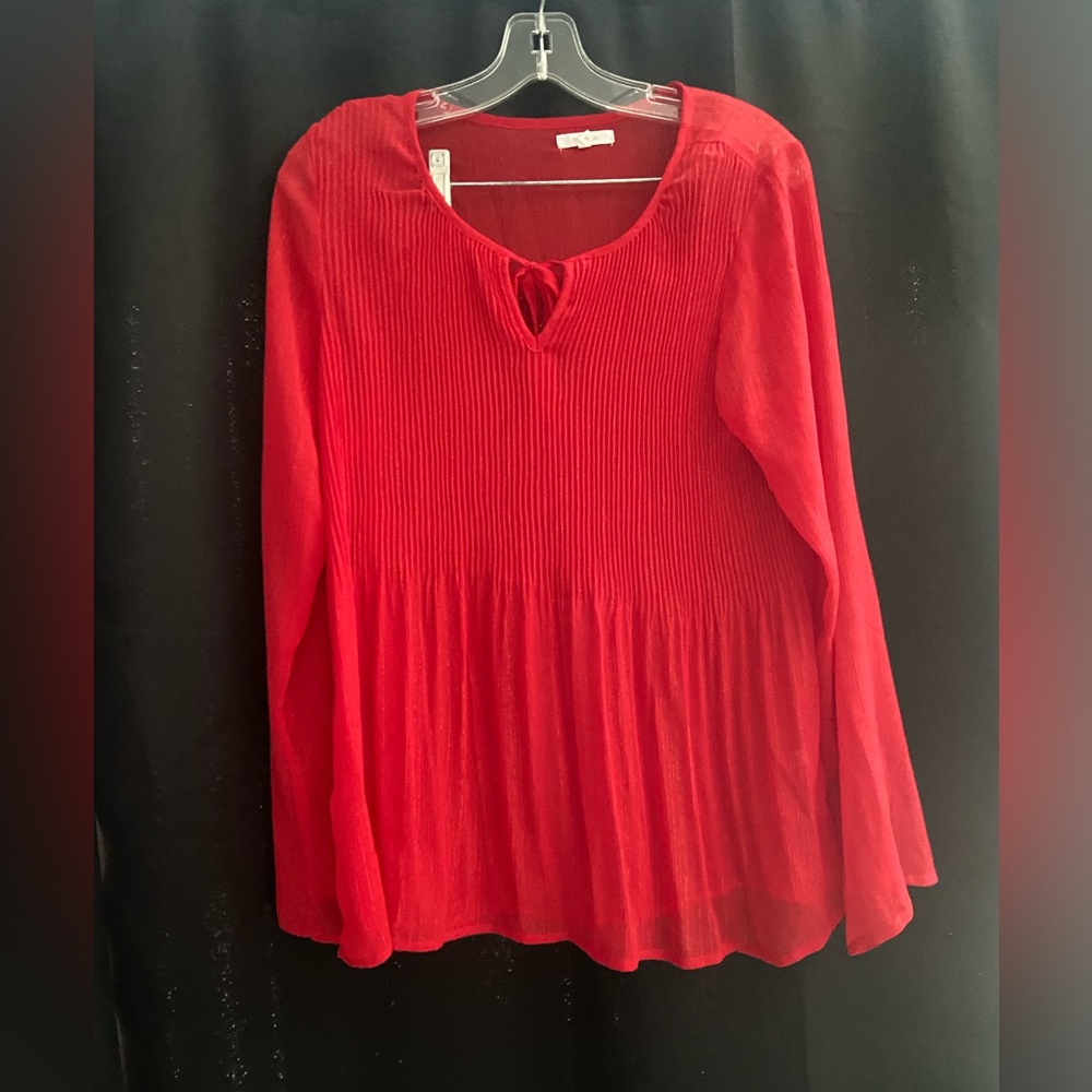 Maurices Vibrant Red Blouse
